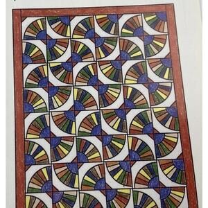 Vintage Quilt Templates Fandango + Bonus Poinsettia Oxmoor House 12” Blocks Plas